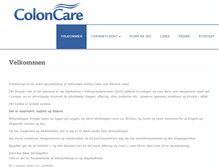 Tablet Screenshot of coloncare.dk
